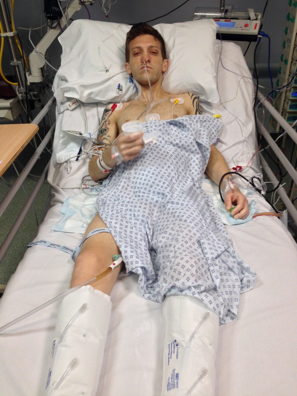 Rob in hospital