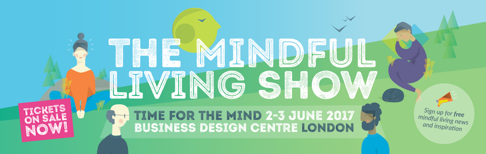 This is an image of the Mindful Living Show's web banner detailing the event takes place from the 2-3 June 2017 at the Business Design Centre in London.