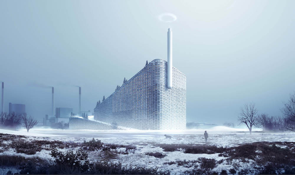 This is photo of the art concept for the Amager Resource Centre in Copenhagen