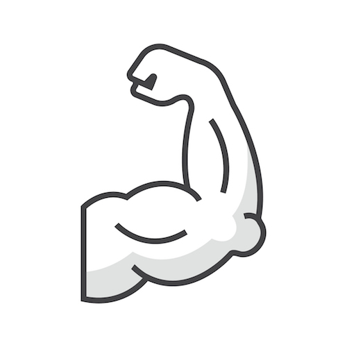 This is a drawing of a bicep