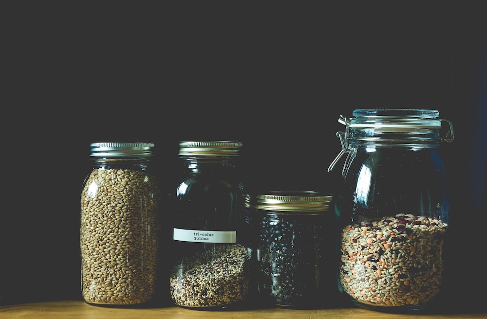 pulses in glass jars
