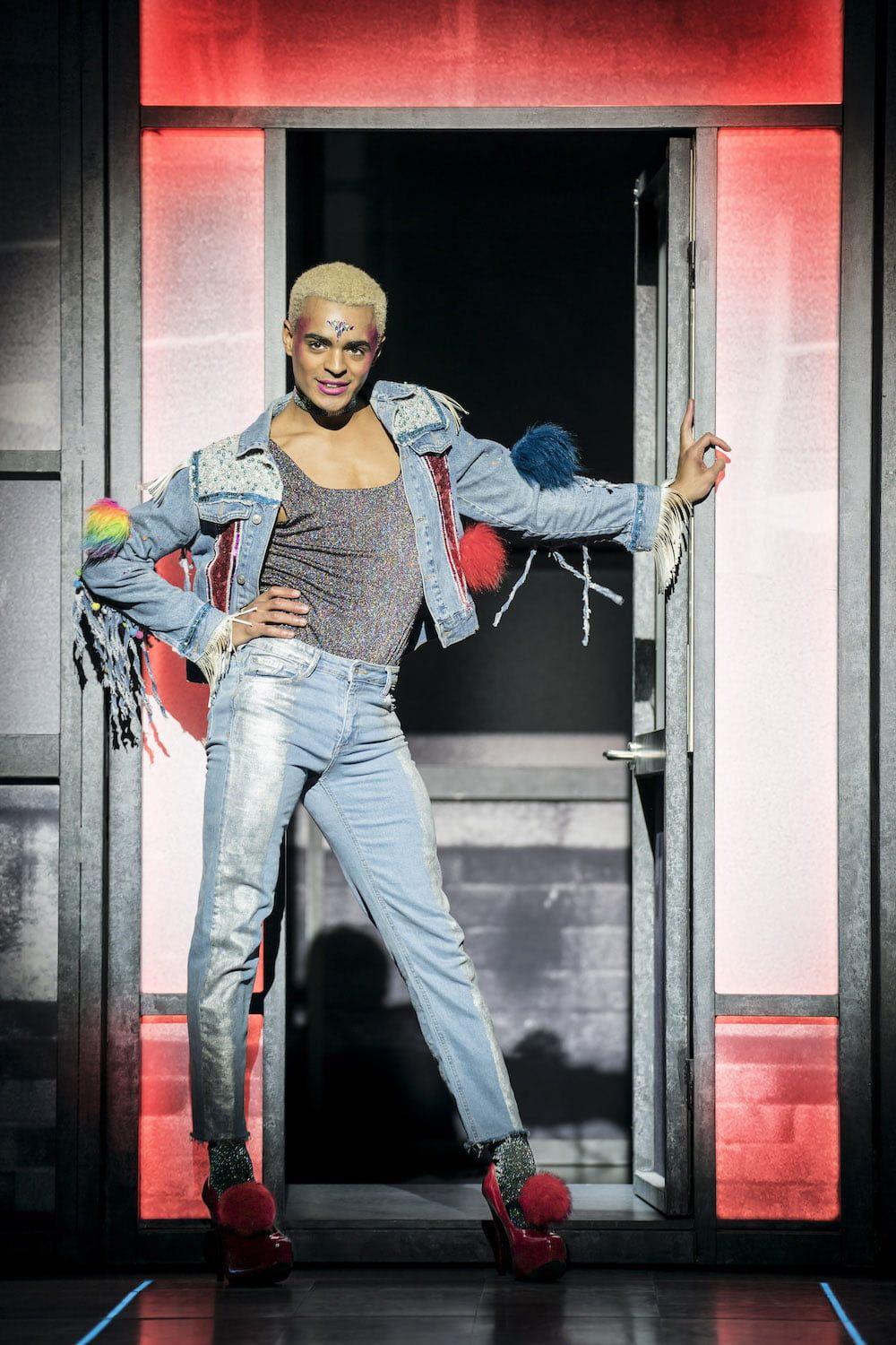 Layton Williams on stage starring in Everybody's Talking About Jamie