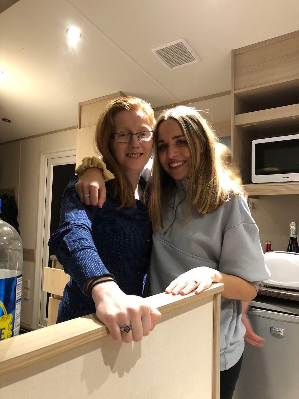 Rosie with her sister-in-law Elle