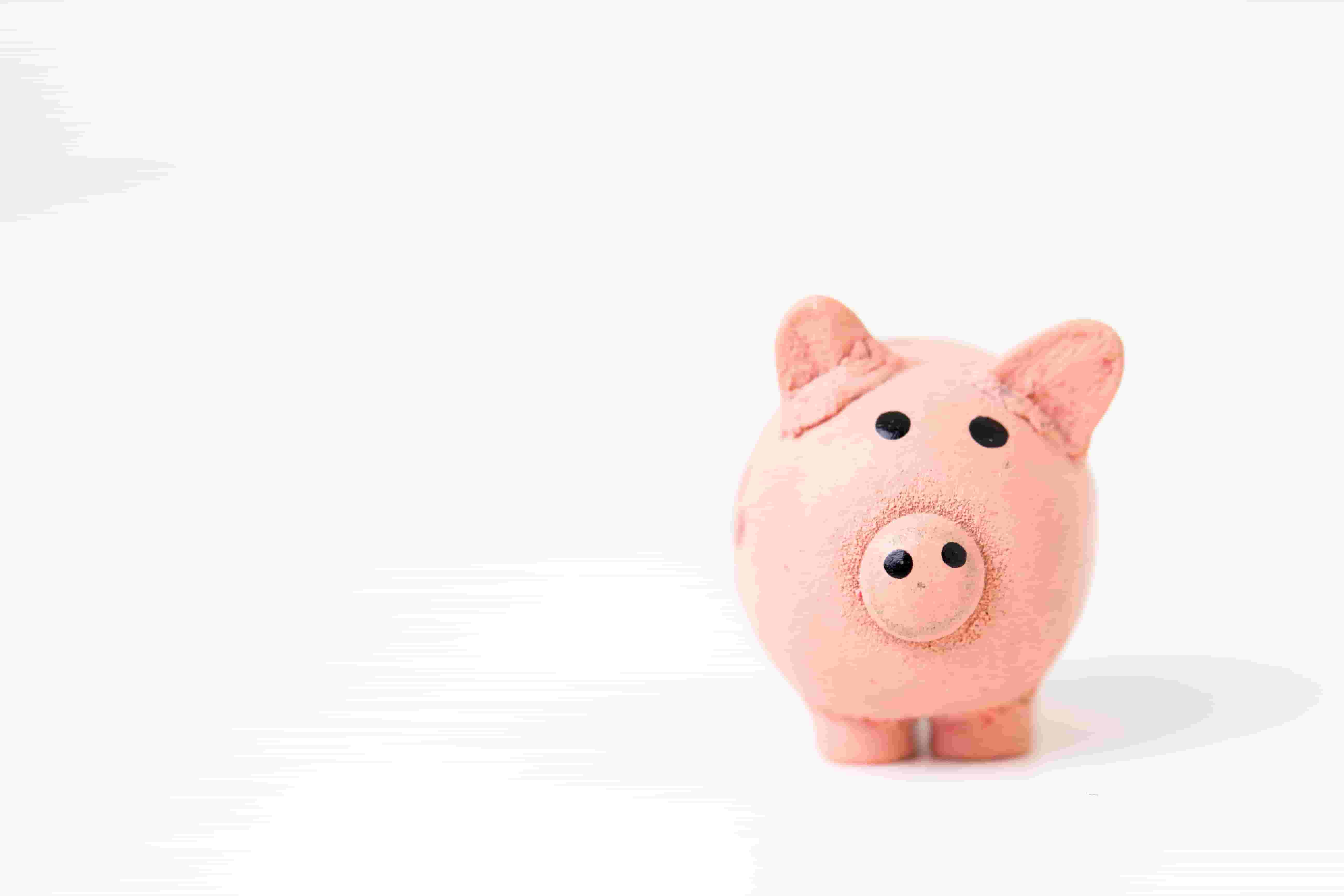 Close-up of a piggy bank